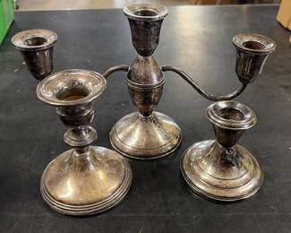 Sterling candlesticks