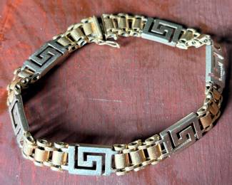 14 karat gold Versace bracelet