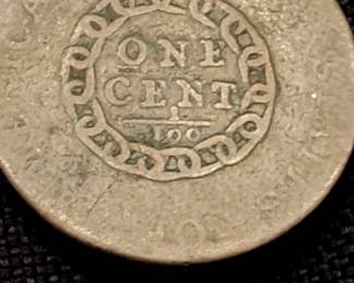 1793 Chain Cent. 1st USA cent ever minted.