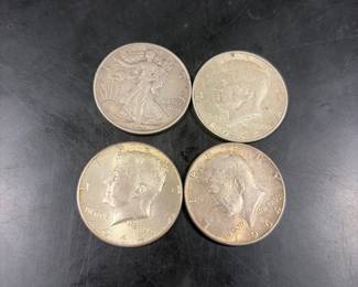 Silver half dollars