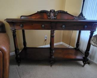 Beautiful Credenza with Marble inlay on top