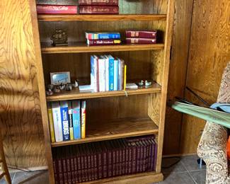 Shelf with set of Encyclopedias