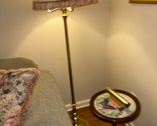 Brass floor lamp