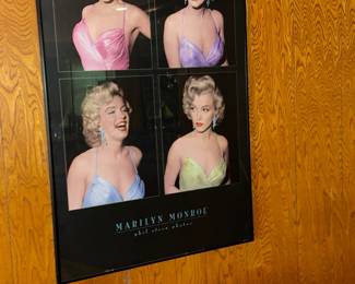 Marilyn Monroe framed poster