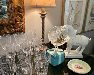 The Fostoria glassware is sold.