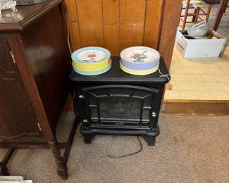Barely used electric fireplace