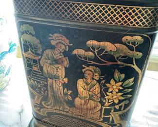 Asain-inspired tea caddy lamp, likely produced by Frederick Cooper