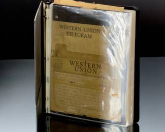 WWII Iwo Jima US Marine widow's Scrapbook: Letters, Telegrams, Sacrifice