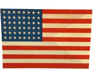 WWII US Propaganda Leaflet: Philippine & US Flags - MacArthur Return Era