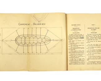 WWI 1918 French Military Aviation R Type Balloon Instruction Manual Book