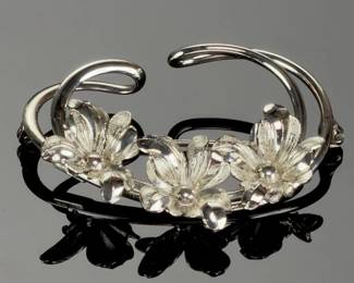 Forstner Vintage Sterling Silver Floral Pin Brooch - Elegant Design