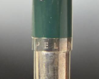 Vintage Zeppelin Germany Rollerball Pen, Dark Green & Silver Tone, Patina