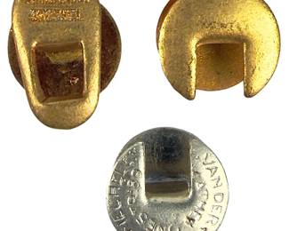 Vintage Belgian Enamel Buttonhole Pins - Lot of 3 Organizational / Association