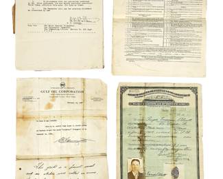 WWI US Marine Corps Roger E. Alcott Document Archive & Seaman's Certificate