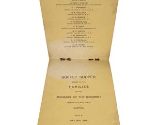 WWI 14th Engineers L.R. Outing Banquet & Dance Program - Boston 1919 Calvin Coolidge