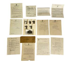 WWI US Marine Corps Oscar Kenny Dilts Discharge Papers & Documents Archive