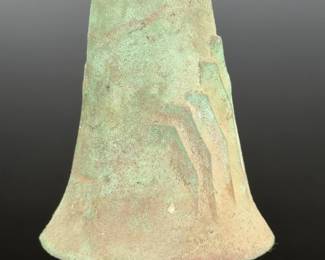 Vintage Paolo Soleri Arcosanti Cast Bronze Garden Bell - Brutalist Arcology Art