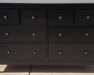 IKEA Hemnes 8-Drawer Dresser Dark Wood Contemporary Style