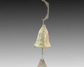 Paolo Soleri Arcosanti Cast Bronze Garden Bell Wind Chime 23.2" Total