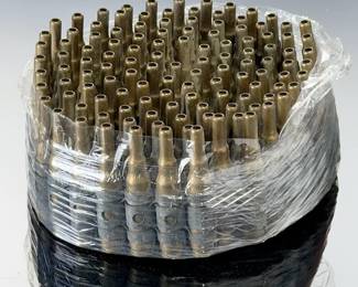 Vintage Military .50 BMG Linked Brass Dummy Ammo Belt - 70+ Inches Long