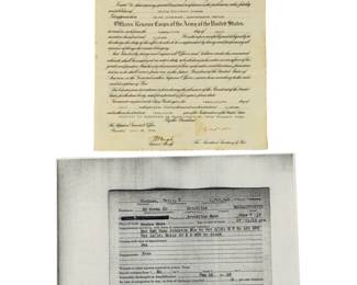 WWI US Army Officer Commission & Service Record 1919 - Philip S. Goodnow