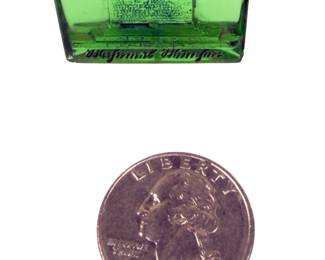 WWII Nazi Germany Reichsparteitag Nrnberg Green Glass Swastika Souvenir