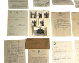 WWI US Marine Corps Oscar Kenny Dilts Discharge Papers & Documents Archive