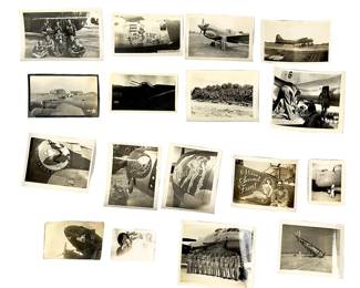 Rare WWII Army Air Corps Photos w/ Nose Art, Aircraft & Crew (17 Original)