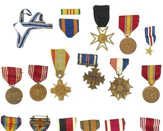 US Military Medals Lot: Legion of Merit, Bronze Star, WWI to Vietnam Era