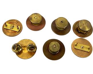 Vintage US Army Military Collar Discs Lot of 7: Infantry, Artillery, Signal