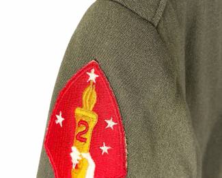WWII USMC 2nd Marine Division Officer Uniform Jacket - Lt. Broni S. Macys, 1940
