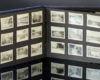 WWII US Soldier Original Photo Album: Germany, France, Belgium 1943-45, Patton, Sherman Tanks, Captured Aircraft