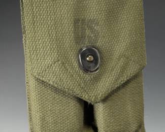 Vintage US Military .45 ACP 1911 Pistol Magazine Pouch with Two 7-Round Mags
