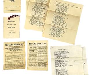 1908-1909 Philippine-American War Era Camp Jossman Military Documents Lot
