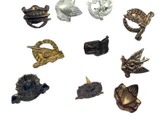 Vintage Israeli IDF Military Pins & Badges Collection (Approx. 10 pcs)