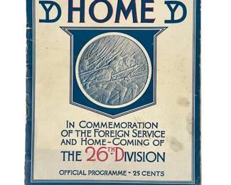 WWI Welcome Home Yankee Division 26th Programme - Rare Historical Document