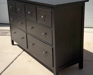 IKEA Hemnes 8-Drawer Dresser Dark Wood Contemporary Style