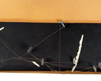 Vintage MCM Kinetic Metal Mobile Sculpture, Mid-Century Modern Art Decor