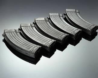 Vintage AK47 40-Round Magazines (Lot of 5) - Iconic Firearm Accessory