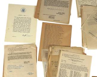 WWII US Army Air Corps Pilot William L. Isley Document Archive, Flight Records, Truman Letter