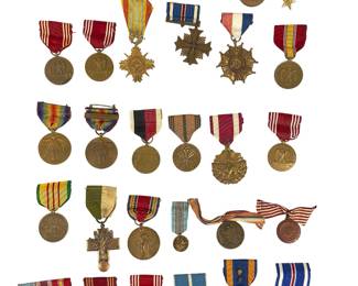 US Military Medals Lot: Legion of Merit, Bronze Star, WWI to Vietnam Era