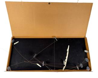 Vintage MCM Kinetic Metal Mobile Sculpture, Mid-Century Modern Art Decor