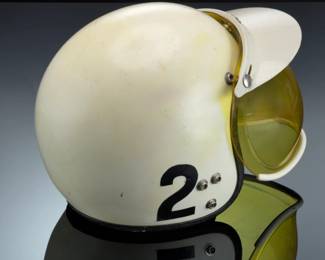 Vintage 1966 Motocross Helmet w/ Paulson Model 158 Visor - USASI Z 90.1