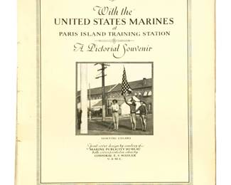 WWI Era US Marines Parris Island Training Camp Pictorial Souvenir (Partial)