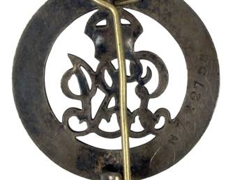 WWI British Silver War Badge King's Crown 'Services Rendered' NZ Issued