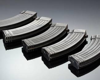 Vintage AK47 40-Round Magazines (Lot of 5) - Iconic Firearm Accessory