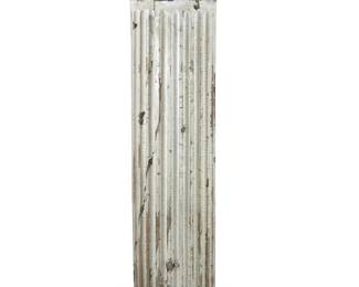 Vintage Architectural Salvage Wood Column - Fluted, Distressed Decor