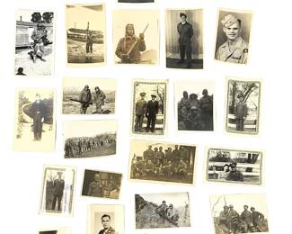 Lot of 25 Original WWII US Soldier Photographs - Portraits & Candid Moments