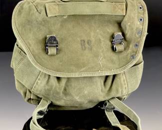 Vietnam War Era US Military Canvas Field Pack M-1956 Butt Pack DSA 1967