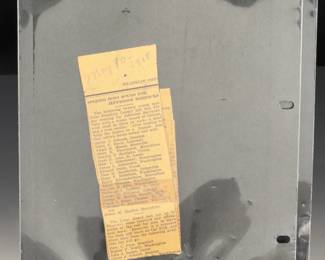 WWI War Department Letter: Soldier Edward Bolte "Slightly Gassed" (1919) w/ Newspaper Clipping